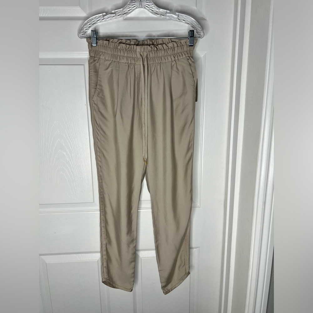 NWT Anthropologie Leifnotes Khaki Cropped Pants Sz 2